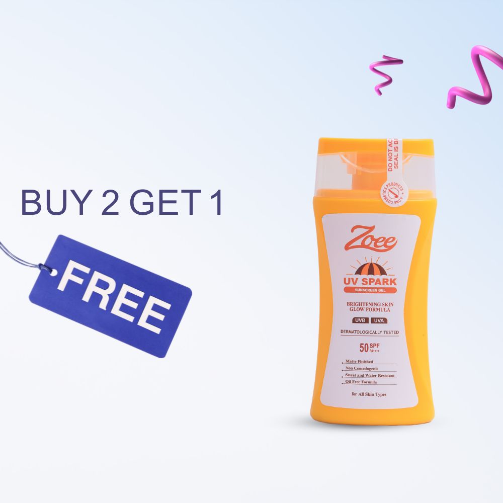 ZOEE UV SPARK SUNSCREEN GEL ( BUY 2 GET 1 FREE )