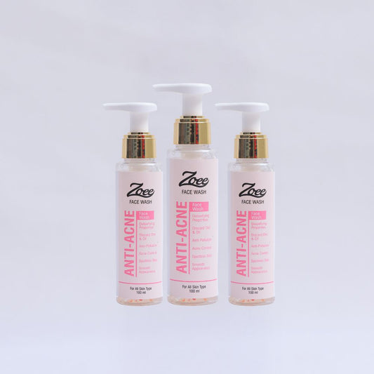 ZOEE FACE WASH ANTI ACNE (BUY 2 GET ONE FREE)